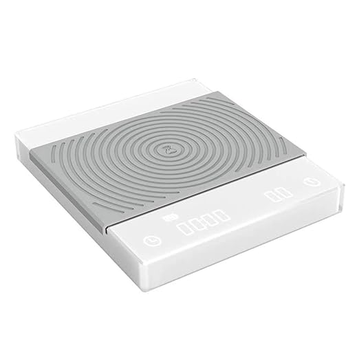 TIMEMORE Black Mirror Basic 2 Coffee Scale, Espresso or Pourover Scale with Timer, 2000 Grams Capacity (White)