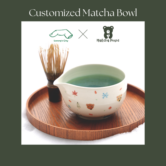Lowongclay X Matcha House's make your own matcha bowl (S)